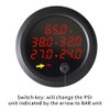 ZHSYMX New Upgrade 12V/24V Five Pressure Air Pressure Gauge 2Inch(52mm)