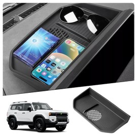 FIILINES Center Console Dash Organizer for Toyota Land Cruiser Prado 2024-2025, Dash Tray for Land Cruiser ABS Behind Screen Dash Storage Box Accessories Black