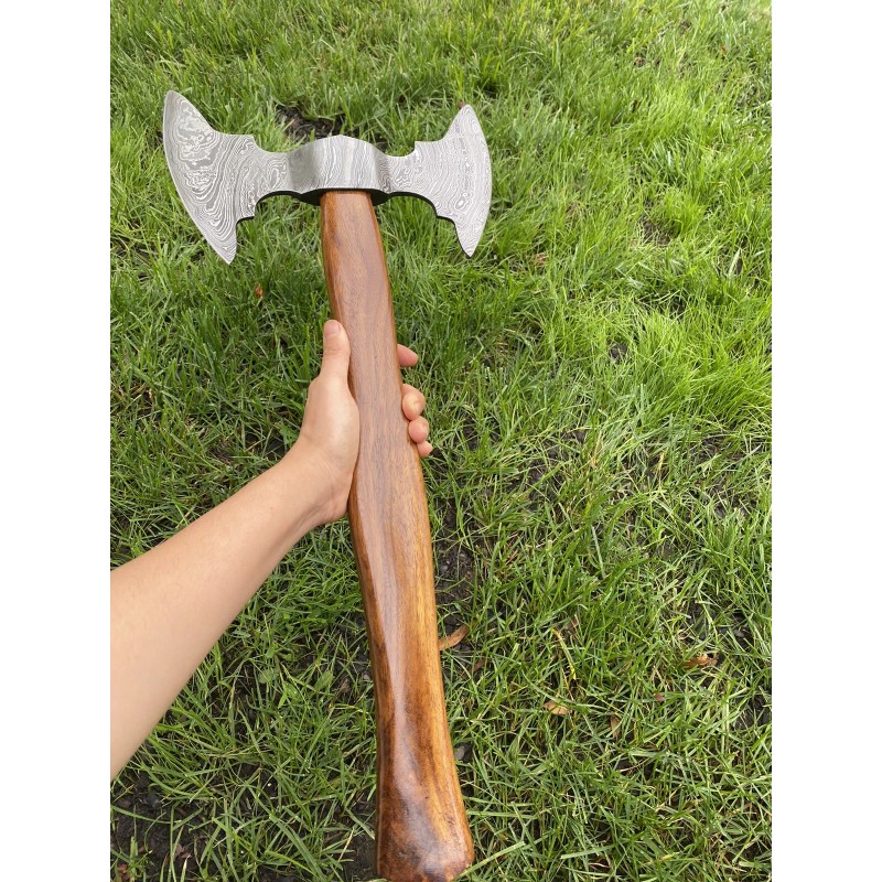 Helko Werk Damascus Steel Handmade Hand Forged Axe ZH53 /helko