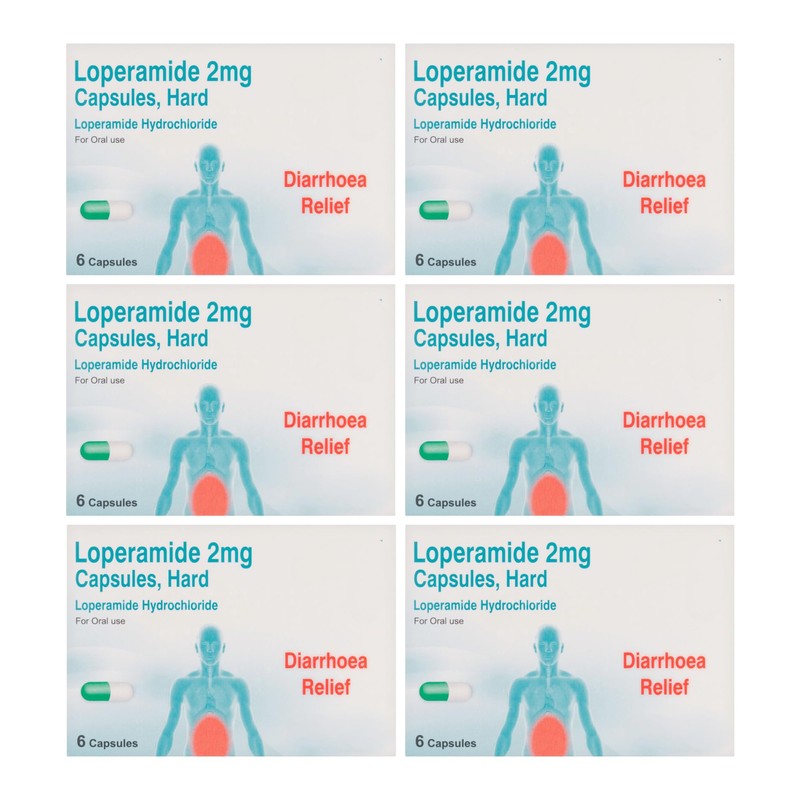 Fast Acting Diarrhea Tablets for Adults - 6 x 6s