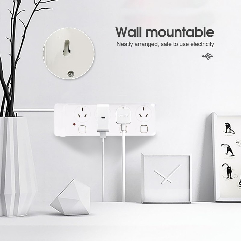 Surge Protectors with 4 Outlet，Power Board with Individual switches, Power