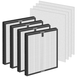 HY4866 True HEPA Replacement Filter for MORENTO Air Purifier and YIOU M1 Air Cleaner Purifier,3-in-1 H13 True HEPA High-Efficiency Activated Carbon Filter,4 Pack