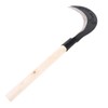 Yardwe Long-Handled Grass Sickle Hand Tool with Comfortable Grip for