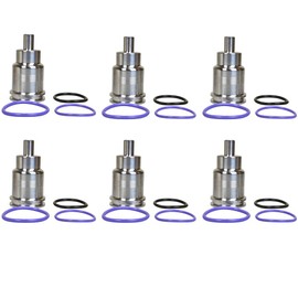 XYZIL 6X Fuel Injector Steel Sleeve Cup Set 21515329 21401136 for Volvo D13 D11 D16 MACK MP7 MP8 MP10 w/O Ring 276948