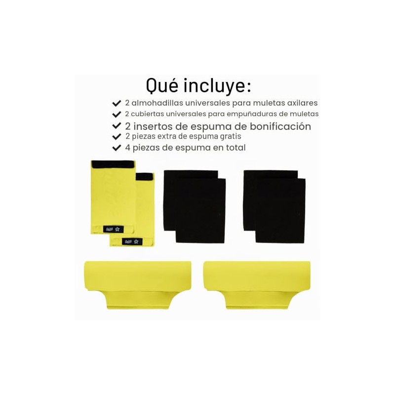 Almohadillas para Muletas de Axila, Fundas Universales Acolchadas para Muletas