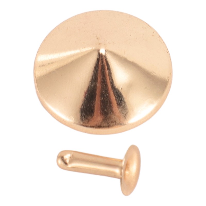 100 Sets Mushroom Rivets Stud 22mm DIY Iron Cone Spikes