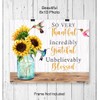 So Very Thankful Incredibly Grateful Unbelievably Blessed Wall Art -