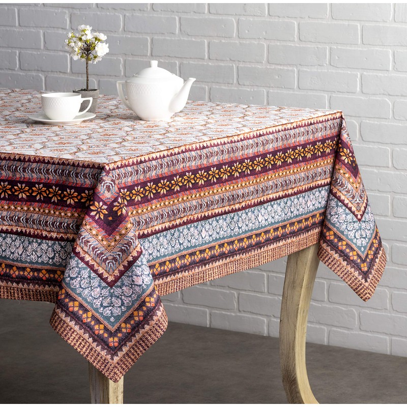 Maison d' Hermine Fair Isle 100% Cotton Tablecloth Kitchen Dining