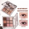 LEEINTO 9 Cool Shade Eyeshadow Palette, Glitter Eyeshadow Pearlescent Eye