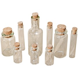 Tim Holtz TH92899 idea-ology Corked Vials Embellishments, Pack of 9