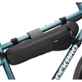 QUNATURE Bike Frame Bag Bike Triangle Bag Bicycle Under Tube Bike Bag,Cable Port & Pump Holder, Fits Hydration Pack for MTB & Road Bike Accessories