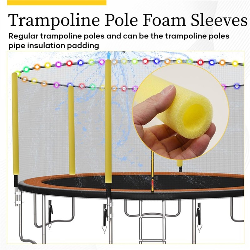 Snblzhef Trampoline Pole Foam Sleeves Trampoline Poles Cover Trampoline Accessories