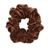 Motique Accessories Jumbo Velvet Scrunchie - Light Brown