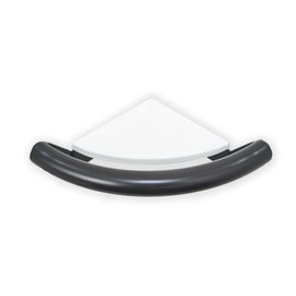 ADA Corner Shelf Grab Bar for Bathtub Shower Safety/304 Stainless Steel/Oil Rubbed Bronze/9.5" x 9"
