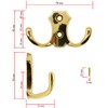 FUXXER® Classic Coat Hooks, Clothes Hooks, Double Hooks, Kitchen Hooks,