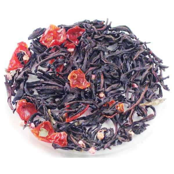 Pomegranate Rosehip Loose Leaf Natural Flavored Black Tea (8oz)