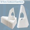 Lineco, 50 Pack Cardboard Easel Backs 7 Inch, Self Stick