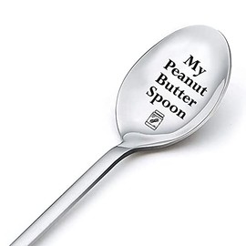 Peanut Butter Spoon Gifts for Women Men Peanut Butter Lovers Gifts for Couple Gifts for Boy Girl Gifts for Husband Pb Spoons Engraved My Peanut Butter Spoon Gifts