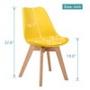 GOTMINSI Modern Style Chair Dining, Shell Lounge Plastic Chair with