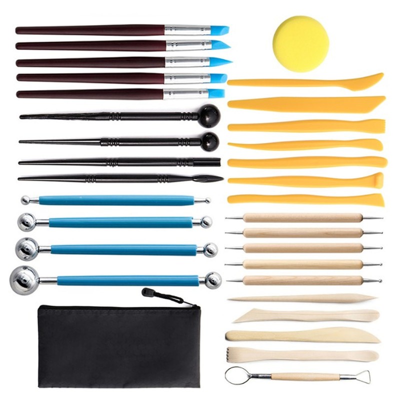 32 Piece Set Pottery Sculpting Tool Multifunctional Ceramic Clay Crafts