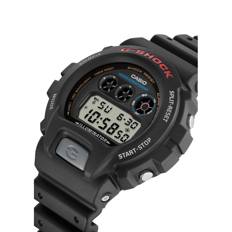 Casio DW-6900U Wristwatch, G-Shock, Black, sports