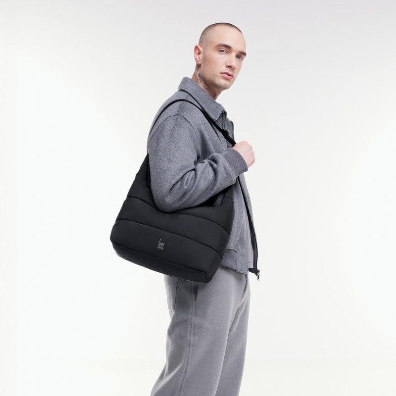 GOT BAG Women's Puffer Square Bag Large Monochrome Bag, black
