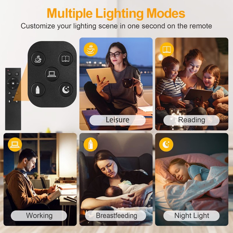 OUTON Floor Lamp, 30W/3000LM LED Modern Torchiere Sky Lamp, Super