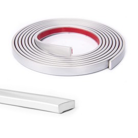 Art3d 10 Ft Peel and Stick Flexible Vinyl Molding Trim for Wall Tile Edges, Kitchen backsplash, Mirrior Frame in Stainless Steel