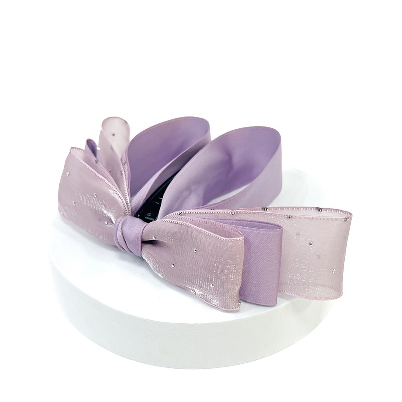 (3 types) Burnaby cubic point ribbon banana pin violet 10cm
