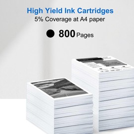 Churler LC404 Ink Cartridges for Brother Printer Compatible with Brother LC404 Ink Cartridges, LC 404 for Brtoher MFC-J1205W MFC-J1215W MFC-J1205W XL Printer (2 Pack, Black)