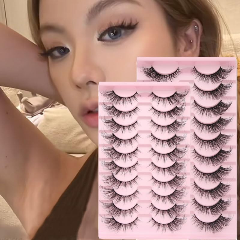 Eyelashes Faux Mink Fox Eye Natural Looking Russian Lashes Strip