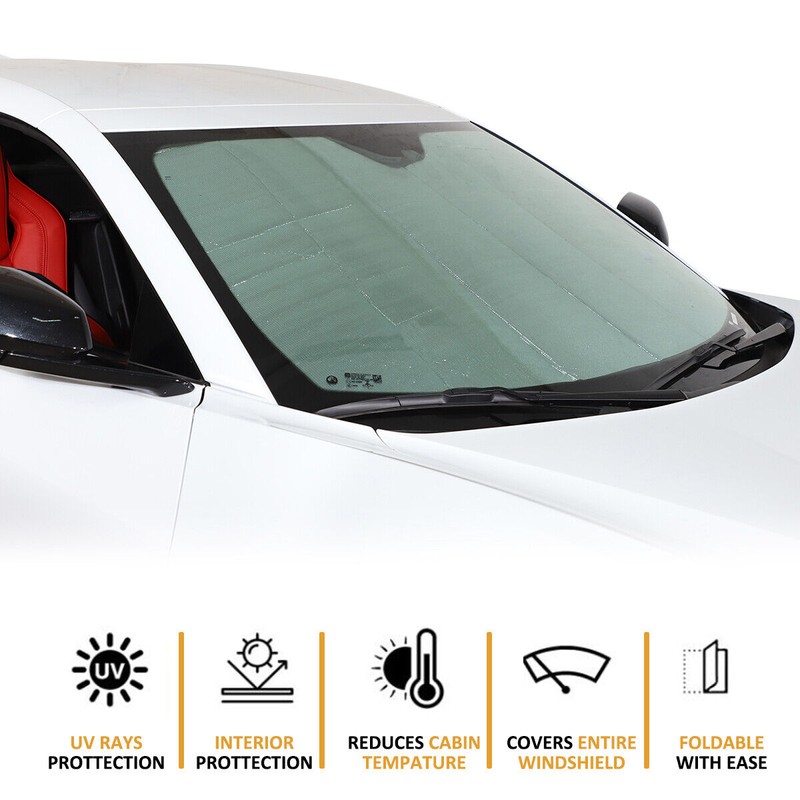 autopart2021 For 2020-2025 C8 Corvette Windshield SunShade Sunshade Car Foldable
