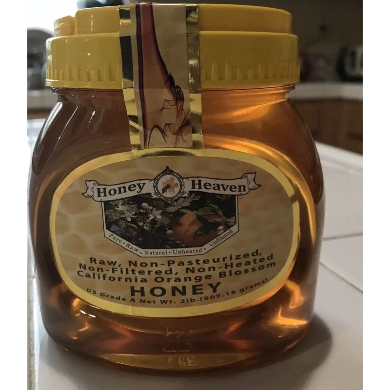 HONEY HEAVEN 32 OZ (2 LB) CALIFORNIA ORANGE BLOSSOM HONEY-