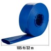 Happybuy 4" x 105' Discharge Hose, PVC Lay Flat Heavy