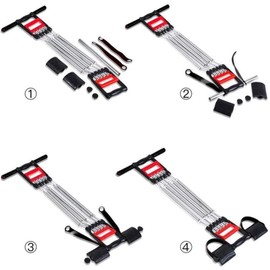 Fitness Chest Expander-3 in 1 Pull-up Bars Spring Exerciser Elastic Sit Up Pull Rope Home Fitness Equipment