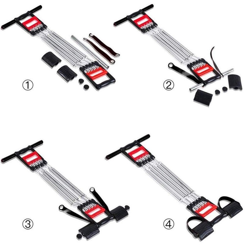 Fitness Chest Expander-3 in 1 Pull-up Bars Spring Exerciser Elastic