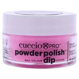 Cuccio Colour Powder Nail Polish - Lacquer For Manicures And Pedicures - Highly Pigmented Powder That Is Finely Milled - Durable Finish With A Flawless Rich Color - Bright Neon Pink - 0.5 Oz