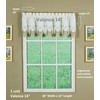 Today's Curtain Verona Reverse Embroidery Valance, 14", Ecru/Antique