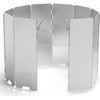 Tiardey Camping Stove Windscreen 10 Plates Aluminum Folding Portable with