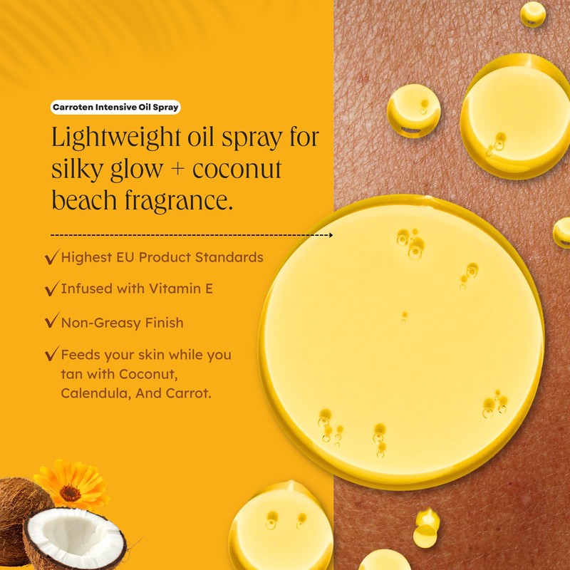 Carroten Intensive Tanning Oil SPF 0, 70 ml - Tanning