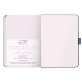 Busy B - A6 Weekly Planner 2026 - Appointment Calendar with To-Do Lists & Note Pages - Compact Diary with Blue Graphic Pattern - Week to View, 3 Pockets & Year Planner