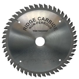 Ridge Carbide 160mm 48T, Track Saw Non-Ferrous Material Blade Compatible with Festool, Triple Chip Grind (TCG),+5° Hook, 20mm Bore, Plate Thickness 1.6mm, Thin Kerf (2.2mm) M5