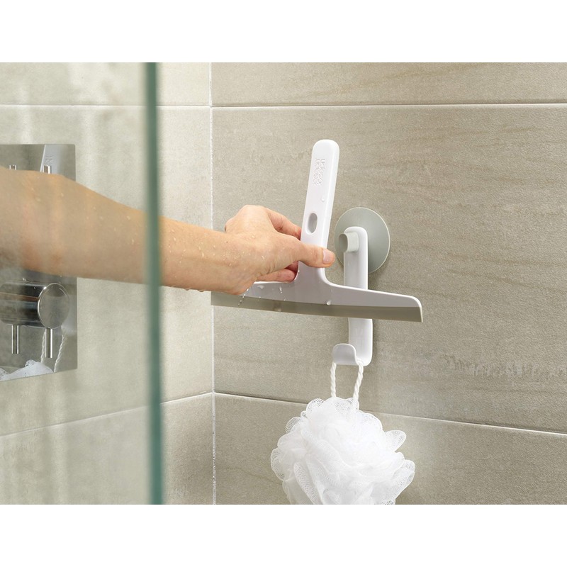 Joseph Joseph EasyStore Slimline Shower Squeegee with Storage Hook, Shower