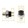 LLNSEAUTO Pair of 1/4" NPT 12V/24V DC Air Compressor Pressure