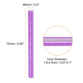 HARFINGTON 72pcs Bike Reflective Spoke Skins 0.2" Plastic Bicycle Spoke Reflectors Spoke Covers Trim Wrap Wheel 360°Visibility for Road Mountain Bike Motorcycles Decoration, Purple