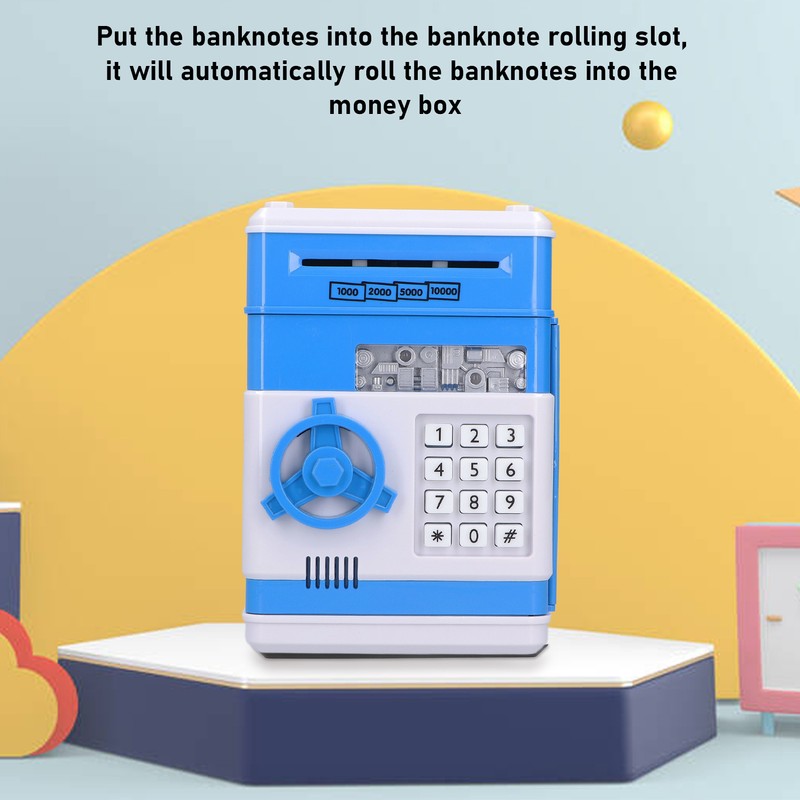 Electronic Money Saving Box ATM Password Cash Money Bank Security