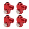 4Pcs 360 Degree Air Hose Connector 1/4in NPT Thread Industrial