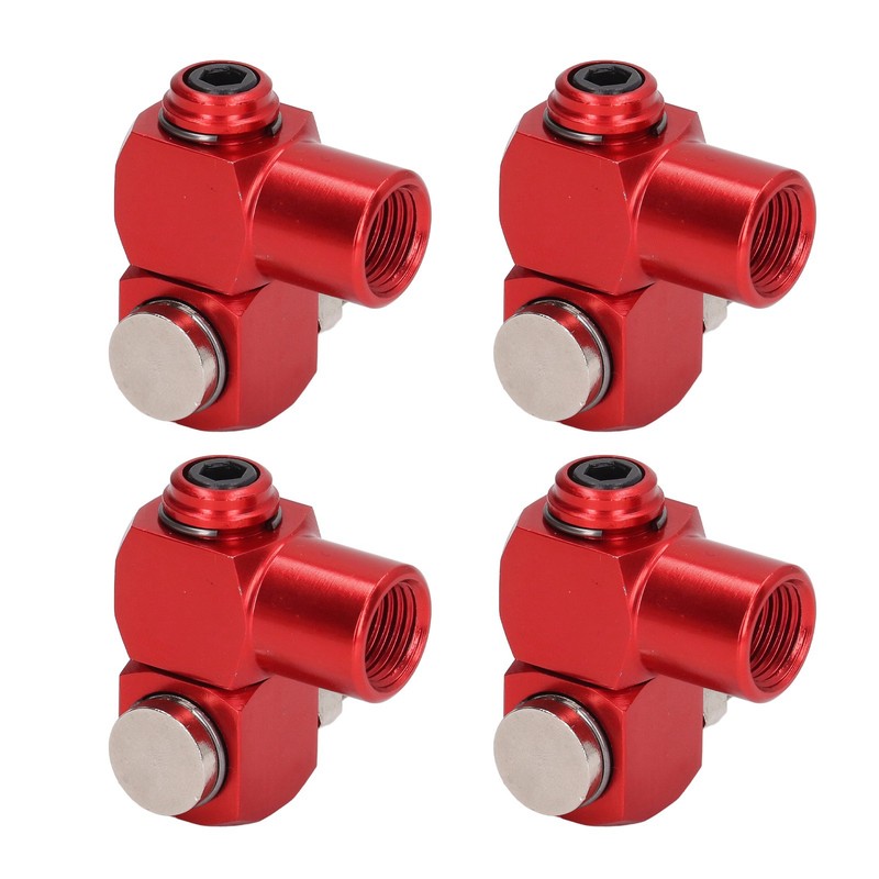 4Pcs 360 Degree Air Hose Connector 1/4in NPT Thread Industrial