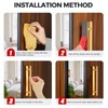 Ravinte 4 Pack Adhesive Cabinet Handles, Stick on Gold Cabinet