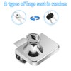 TOVOT 2PCS Glass Cabinets Locks with Same Keys Double Opening